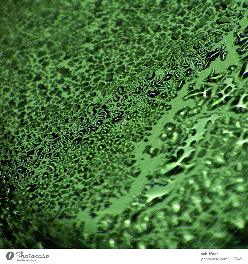 Geiles Gebläse Windschutzscheibe Autofenster tauen kalt Winter Unschärfe Hintergrundbild Makroaufnahme Nahaufnahme PKW Eis Wassertropfen grünes Licht