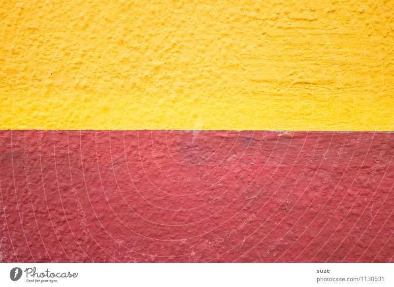 Urlaub am Roten Meer Stil Kunst Mauer Wand Fassade Zeichen Linie Streifen einfach trocken gelb rot Design Farbe Ordnung Putz Putzfassade Hintergrundbild bemalt