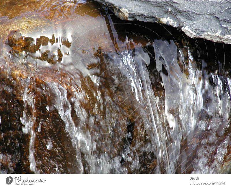 Wasser nass fließen Stein Fluss