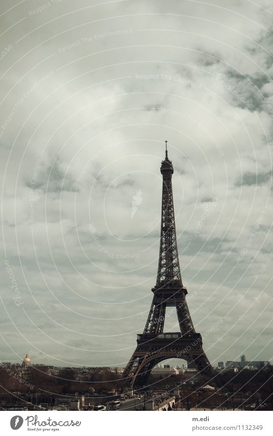 Bonjour Paris Stadt Hauptstadt Sehenswürdigkeit Wahrzeichen Tour d'Eiffel ästhetisch Farbfoto Außenaufnahme Tag