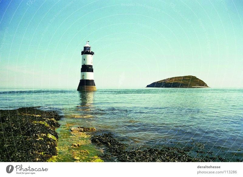 Leuchtturm Meer Ferien & Urlaub & Reisen Aussicht Wales Erholung Architektur England Insel