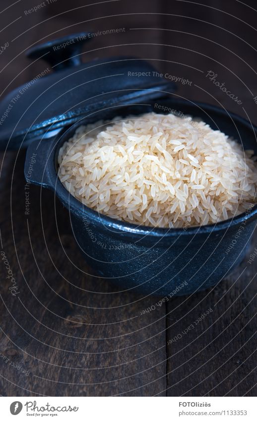 Reis Lebensmittel Getreide Ernährung Mittagessen Abendessen Bioprodukte Vegetarische Ernährung Diät Fasten Sushi Asiatische Küche Geschirr Teller