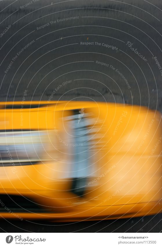 New York Cab New York City Taxi gelb fahren Amerika Verkehr Geschwindigkeit Öffentlicher Dienst Verkehrswege PKW Dienstleistungsgewerbe USA Straße Streets
