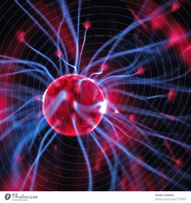Electronized III Blitze Elektrizität elektronisch Physik retro rot mystisch Zauberei u. Magie Wahrsagerei Zukunft entladen Licht rosa Elektrisches Gerät
