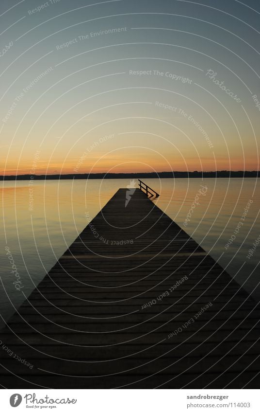 Starnberger See like paradise Horizont Sonnenuntergang ruhig Steeg Wasser Abenddämmerung