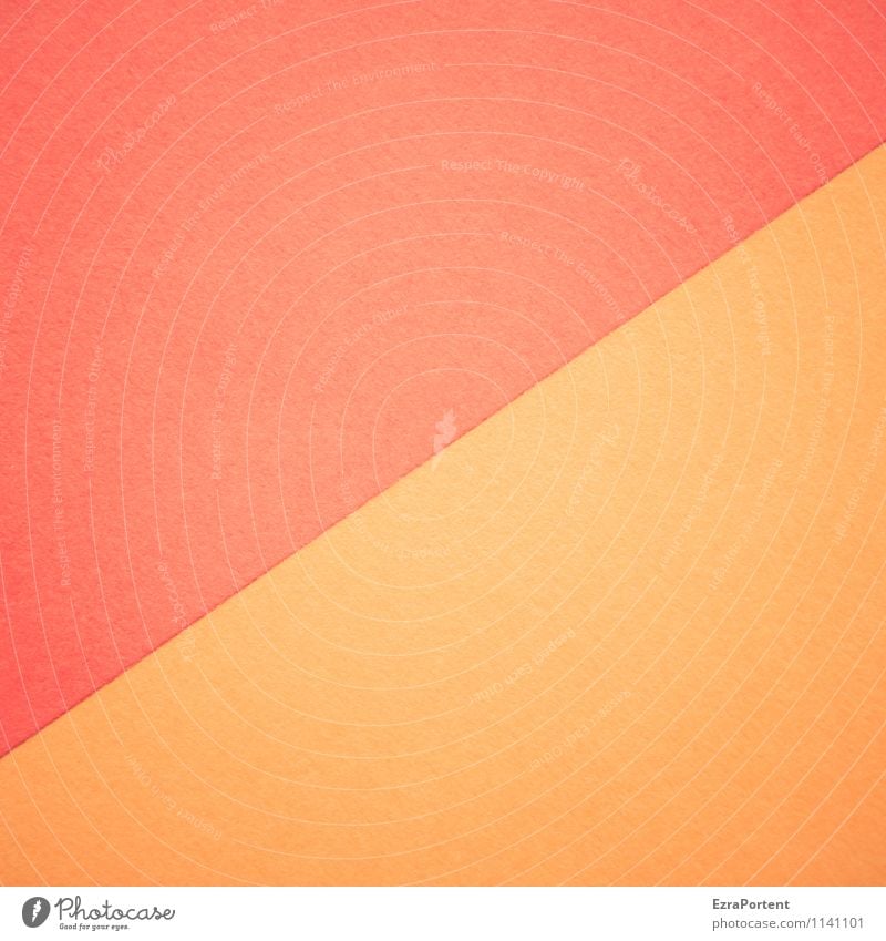R/O Design Basteln Linie ästhetisch hell orange rot Farbe Grafik u. Illustration diagonal Trennlinie Strukturen & Formen Geometrie zusammenpassen
