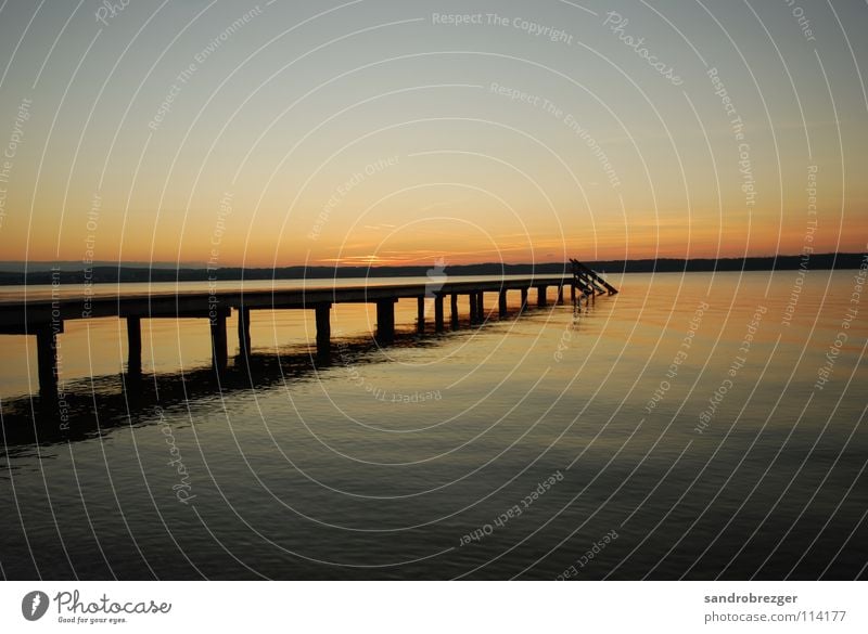 Starnberger See like paradise 2 Sonnenuntergang Horizont Unendlichkeit ruhig Steeg Wasser Abenddämmerung