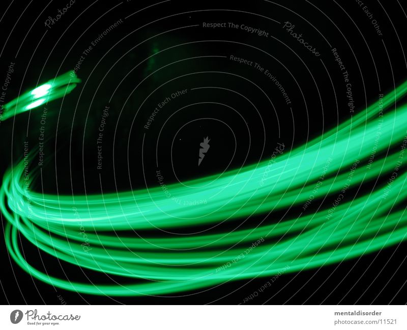 grün & schnell schwarz Geschwindigkeit drehen Streifen Licht Langzeitbelichtung Statue Bewegung Lampe Kreis fast light