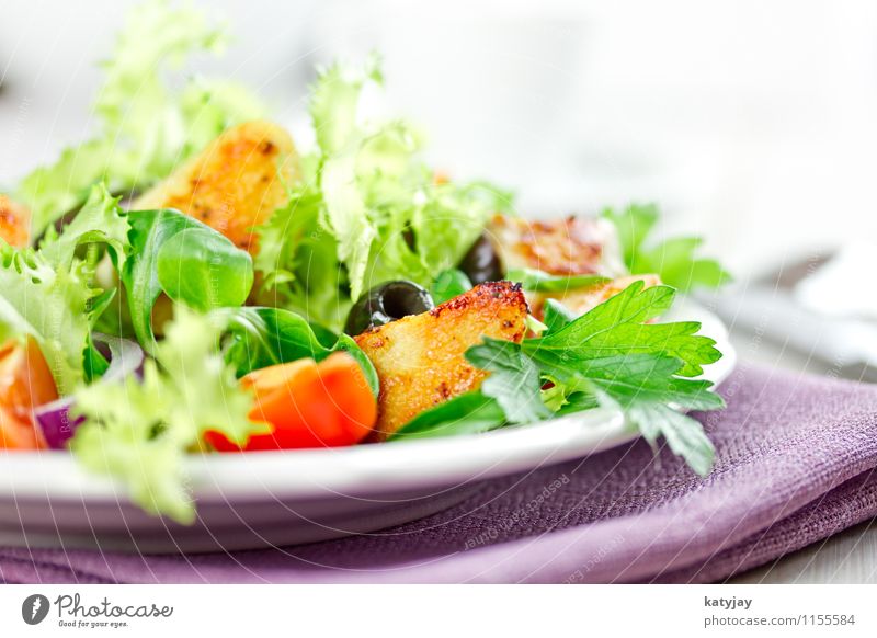 Salat Öl Salatblatt Salatbeilage Tomate Feldsalat Hähnchen Vorspeise Geflügelsalat Abendessen Kopfsalat Appetit & Hunger Gemüse Gesunde Ernährung Haushuhn
