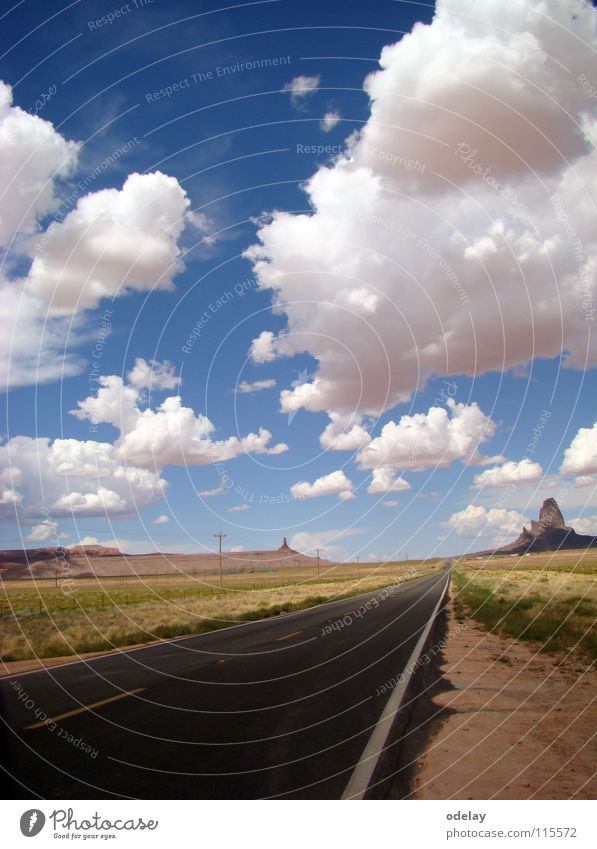 Highway 163 Arizona Wolken Himmel Berge u. Gebirge USA Felsen Autobahn Straße