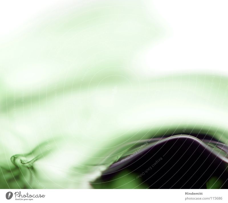 Fintentisch-Malheur [oder: Wie peinlich!] Tinte Tusche grün schwarz Wellen Verlauf Strahlung regenbogenfarben Panik Tintenfisch auslaufen ausgelaufen Nervosität