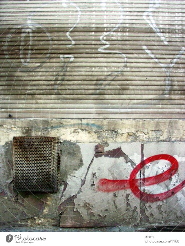 e Wand Mauer Verfall Dinge Graffiti Straße
