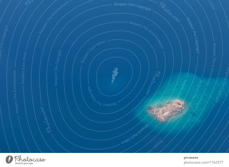 Flugzeug Fensterblick Komodo Ferien & Urlaub & Reisen Luftverkehr Landschaft Insel fliegen Farbfoto Luftaufnahme