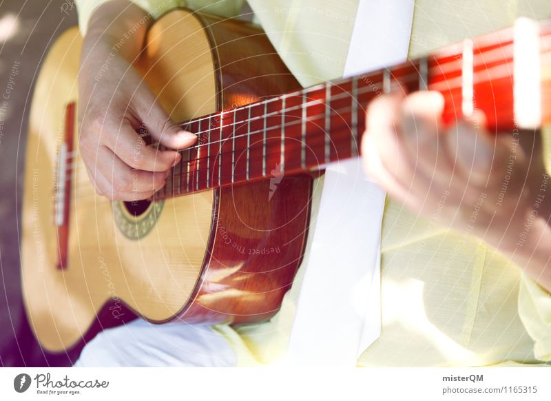 Ein schöner Tag V Kunst ästhetisch Gitarre Gitarrenspieler Gitarre spielen Gitarrenhals Gitarrensaite Musiker Musikinstrument Musikunterricht Farbfoto