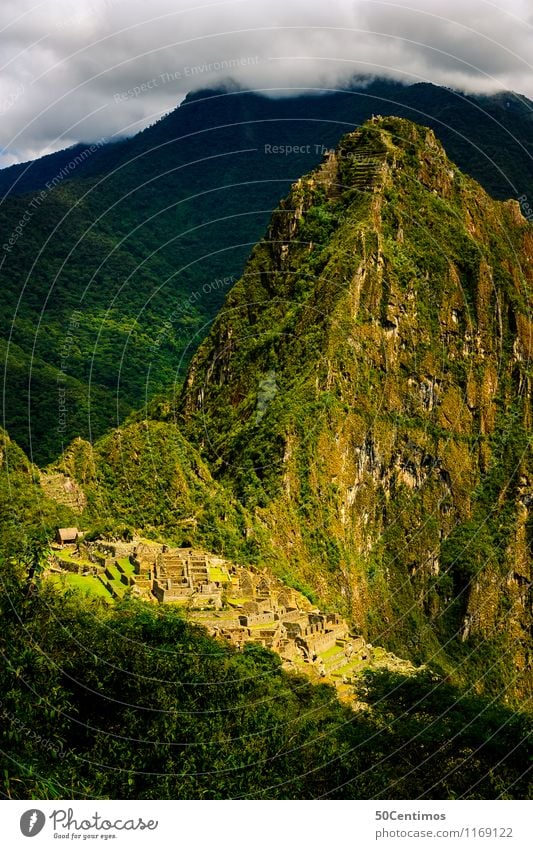 über dem Machu Picchu Ferien & Urlaub & Reisen Tourismus Ausflug Abenteuer Ferne Freiheit Städtereise Berge u. Gebirge Umwelt Natur Landschaft Wolken Wiese Wald