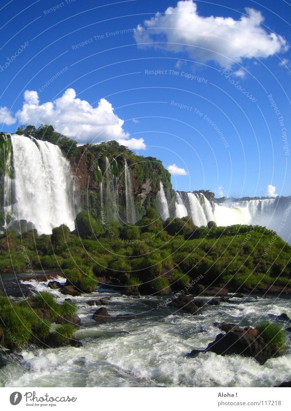 Geht jemand mit? VI Strömung Berghang Brasilien Argentinien Kunst Wassermassen Pflanze Gewässer Tourismus Baum Wolken Horizont Wassertropfen Tourist Gischt