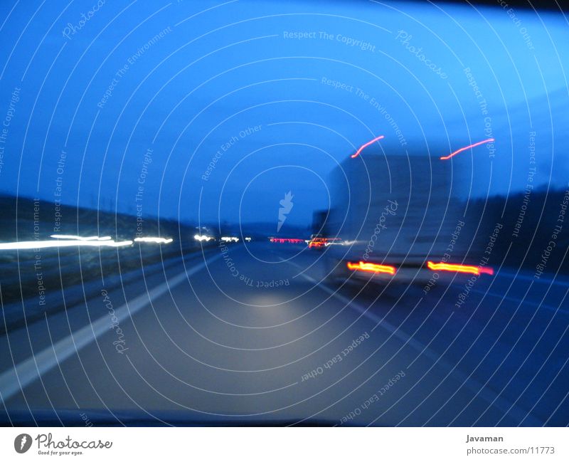 cliodrive Autobahn Licht Belichtung Nacht Verkehr PKW Clio Straße Verzehrt