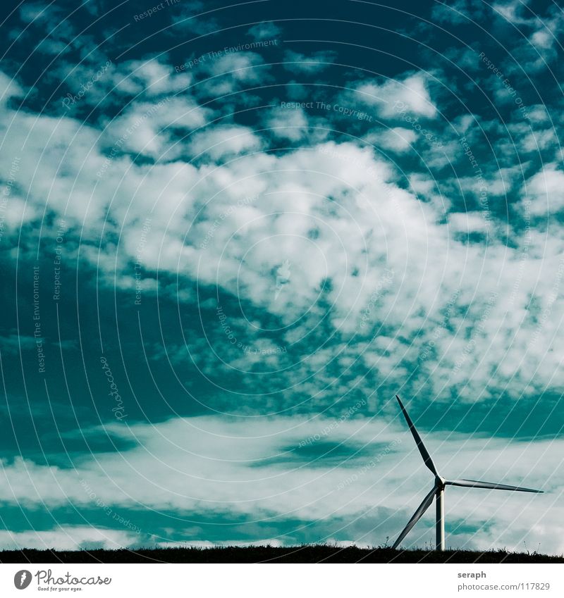 Wind Windkraftanlage Elektrizität Energie Energiewirtschaft umweltfreundlich Stromkreis Himmel Konstruktion Erneuerbare Energie ökologisch Umweltschutz modern
