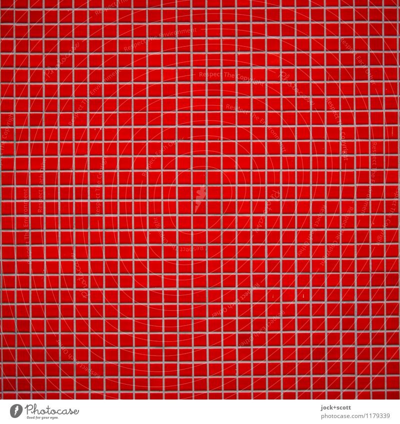 grobes Hochrot Wand Dekoration & Verzierung Fliesen u. Kacheln Quadrat eckig viele gleich Ordnung Präzision Qualität Symmetrie Mosaik Hintergrundbild Oberfläche