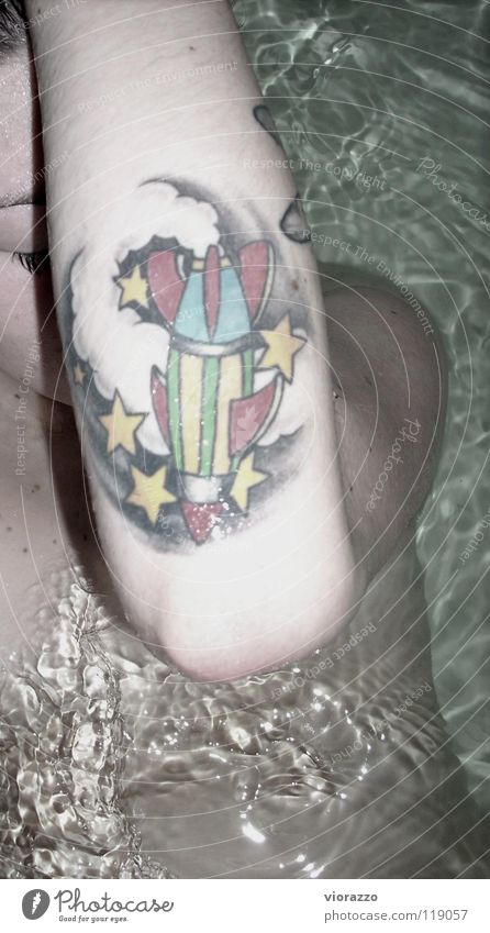 raketenantrieb. tatt Tattoo Wasser Stern (Symbol) Rakete