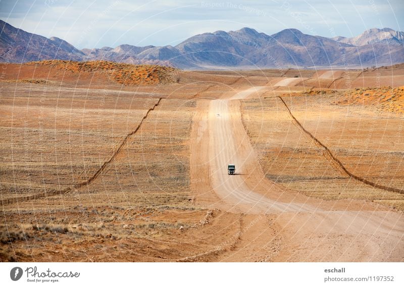 African Highway Abenteuer Ferne Freiheit Safari Expedition Berge u. Gebirge Natur Landschaft Erde Sand Klima Wärme Dürre Hügel Wüste Namib Namibia Verkehr