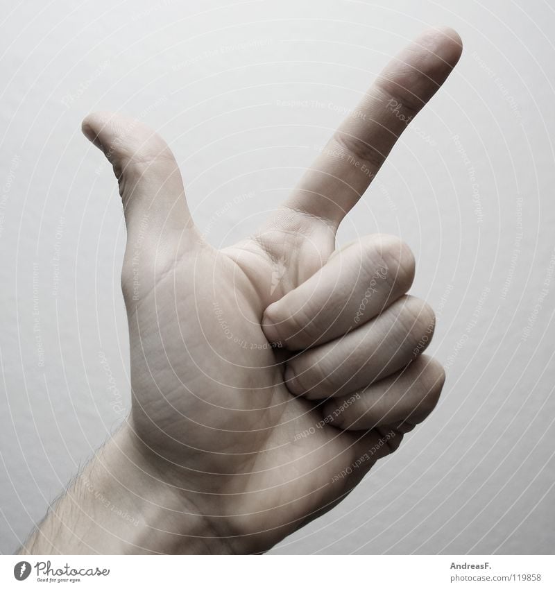 Zwei. 2 3 Ziffern & Zahlen Hand Daumen Finger gestikulieren Symbole & Metaphern Mathematik Gebärdensprache Konzentration two zählen zeigen Zeichen