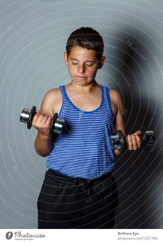 Gewichtsproblem Lifestyle Sport Fitness Sport-Training Mensch Junge 1 Coolness muskulös Gefühle Optimismus Kraft Leidenschaft Leben fleißig diszipliniert