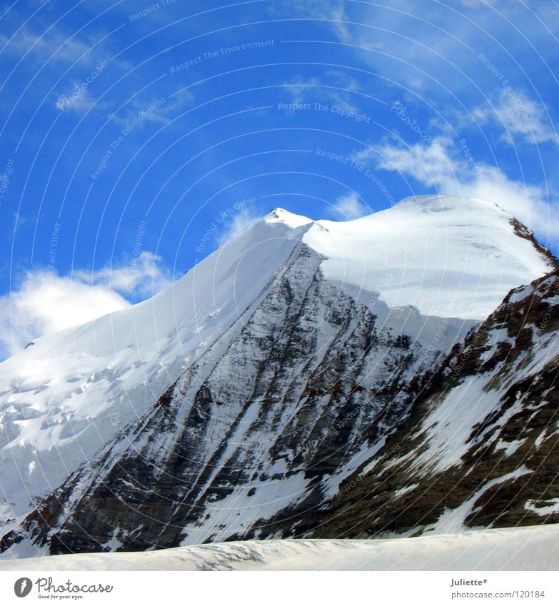 Big Mountain IV Himmel Schnee Wind wandern gehen Bergsteigen Klettern Schweiz Berge u. Gebirge Sky heaven Felsen laufen