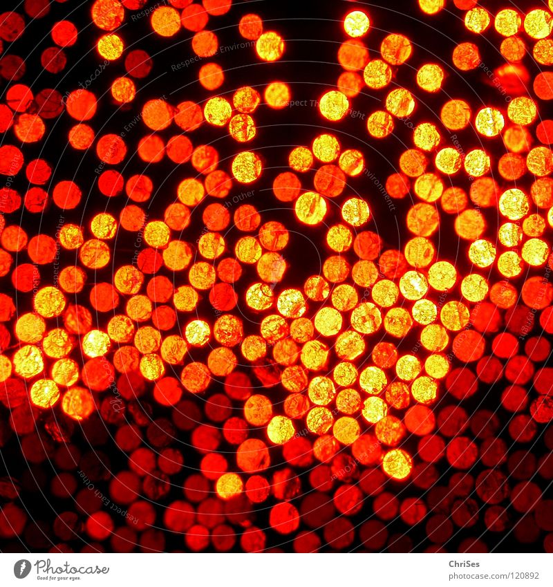 Lichtspiel_05 Lampe Glasfaserlampe grün rot gelb frontal Vogelperspektive schwarz dunkel Gegenteil faszinierend Lichterkette Silvester u. Neujahr Nordwalde