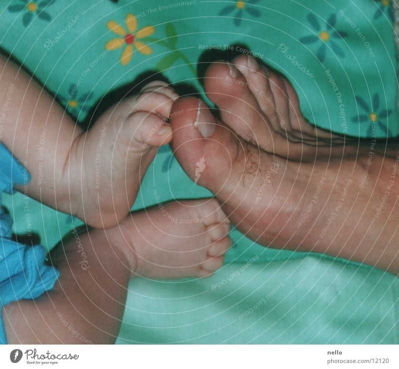 feet Zehen Baby klein groß Kind Fuß Barfuß