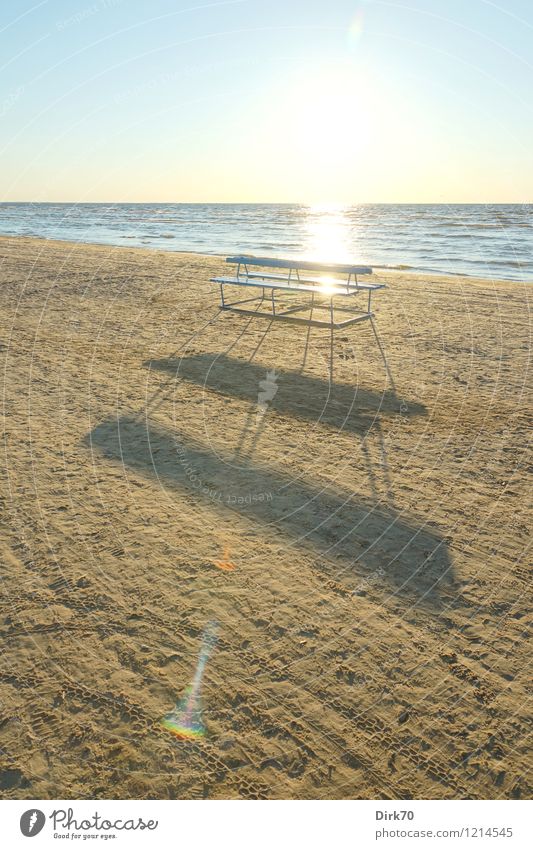 Am Strand von Jurmala Ferien & Urlaub & Reisen Urelemente Wolkenloser Himmel Sonne Sonnenlicht Sommer Schönes Wetter Küste Ostsee Meer Riga Lettland Baltikum