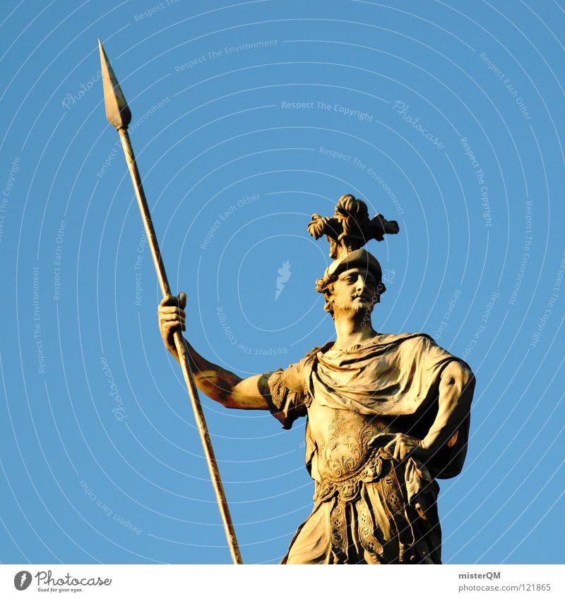 wants love. Mann Waffe Himmel Helm Skulptur Schmuck Rom Treue gefährlich Krieger Italien historisch Lanze Quadrat Hand Griff Zukunft Aussicht Richtung stark