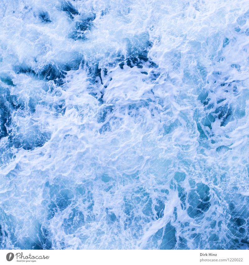 Schraubenwasser Umwelt Natur Wasser Wellen Nordsee Ostsee Meer Schifffahrt Hafen Schwimmen & Baden authentisch Flüssigkeit frisch maritim blau weiß Wasserwirbel