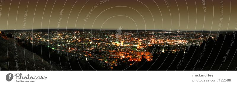 damaskus night Syrien Damaskus dunkel Panorama (Aussicht) Horizont ruhig Vogelperspektive Ferne lang lügen 1001 Licht dunkelheut Frieden dark horizon