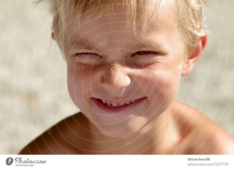 Kindheitserinnerung | einmal noch Kind sein... Mensch maskulin Junge Kopf Gesicht Auge Ohr Nase Mund Lippen 3-8 Jahre Schwimmen & Baden lachen Spielen