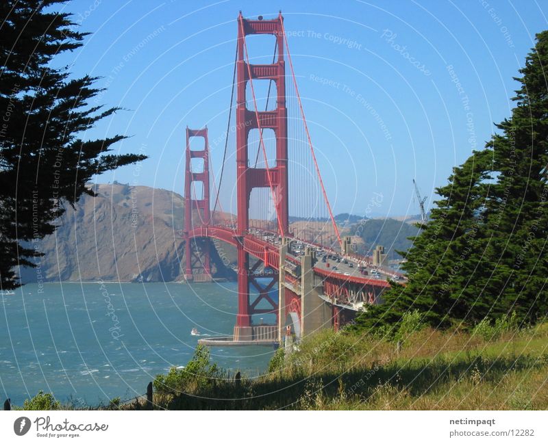 Golden Gate Bridge Kalifornien rot Wahrzeichen Brücke USA San Fransisco