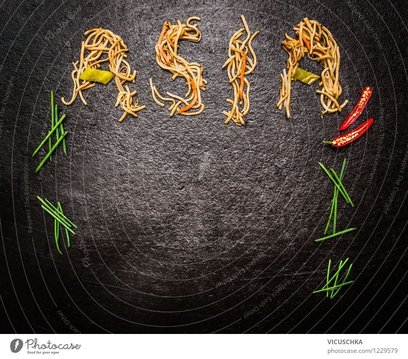 Hintergrundbild für Asiatische Küche Lebensmittel Gemüse Teigwaren Backwaren Kräuter & Gewürze Ernährung Stil Design Gesunde Ernährung Wort Asien Foodfotografie