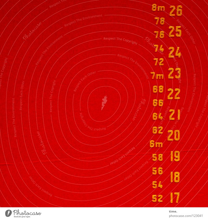 trois.cinq.zero.voilà.ça.va. Meter aufeinander untereinander rot gelb Rickmer Rickmers Blech Farbschicht Hafen Ziffern & Zahlen Schifffahrt Anordnung stehen