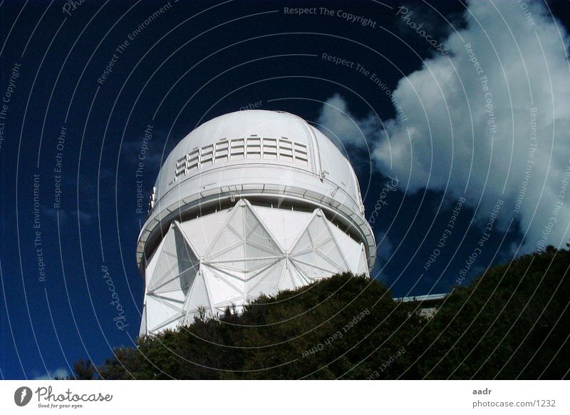 Den Sternen nah Wolken Arizona weiß Kitt Peak National Observatory Observatorium Astronomie Wissenschaften USA Himmel Stern (Symbol) Weltall blau