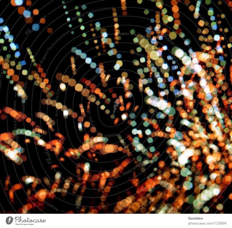 Ping Pong Feste & Feiern Silvester u. Neujahr Farbe festlich Hintergrundbild Feuerwerk Atom Kernspaltung GAU Strahlung Teilchen mehrfarbig Licht Unschärfe