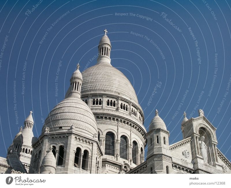 sacre coeur Paris weiß Sacré-Coeur Gotteshäuser Montmartre Himmel Religion & Glaube