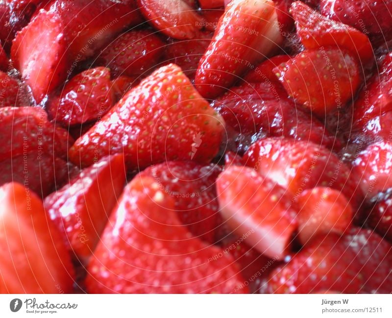 hm.... lecker rot süß Frucht Süßwaren Erdbeeren nachtspeise strawberries fruits red sweetly desert