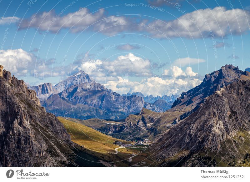 Dolomiten Sommer Berge u. Gebirge wandern Landschaft Wolken Schönes Wetter Alpen entdecken Ferien & Urlaub & Reisen schön Fernweh Trentino-Alto Adige Italien