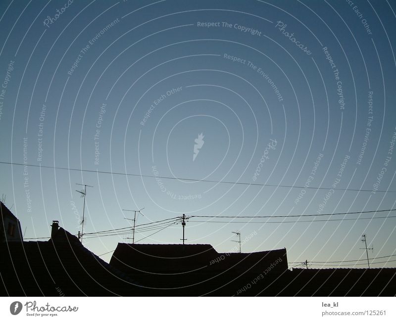 Kleinstadtskyline Dach Antenne Silhouette Draht Alba Iulia Kommunizieren Skyline Himmel Abenddämmerung Kabel Wissembourg