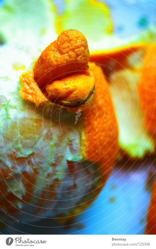 Tumor? Orange häuten Gesundheit Vitamin Unschärfe Teller frisch Frucht Schalen & Schüsseln Teile u. Stücke bewachsen