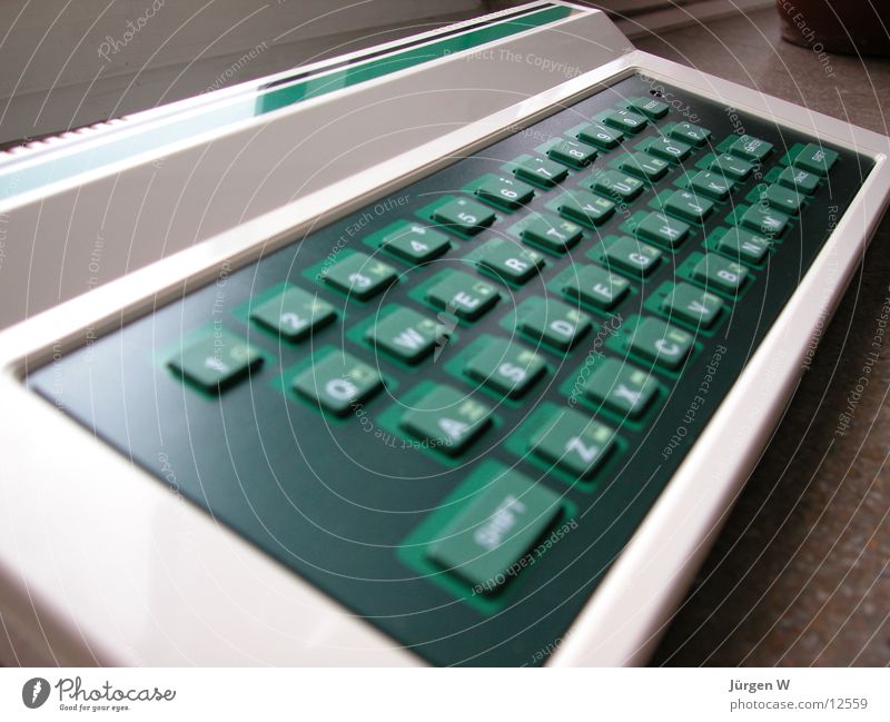 DV-Steinzeit grün Elektrisches Gerät Technik & Technologie Computer alt old Tastatur stoneage