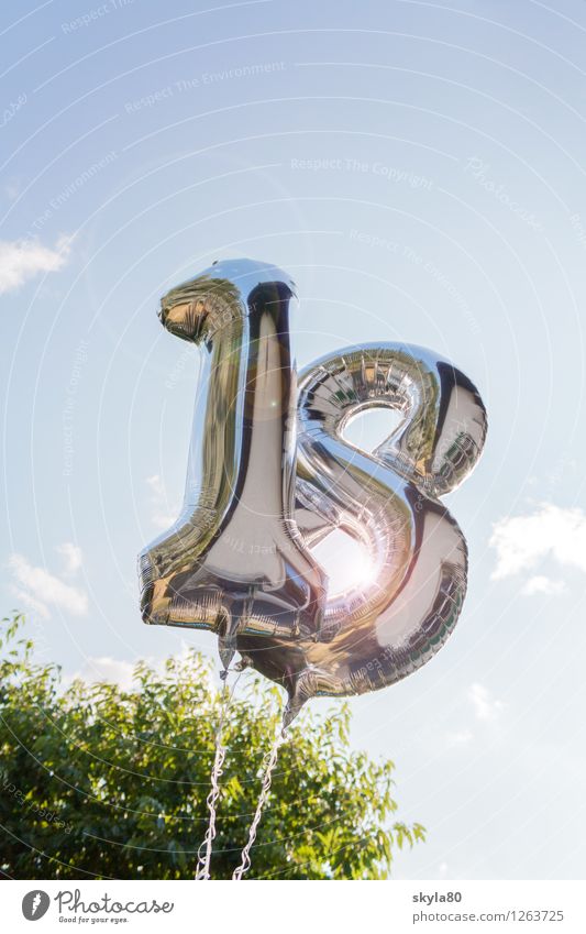 Feierlaune 18-30 Jahre Luftballon Geburtstag Erwachsene Glück Feste & Feiern Party Partygast Autofahren Prüfung & Examen Mündig Stimmrecht Alter Zahl