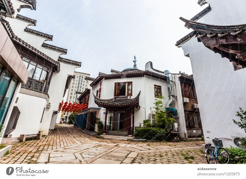 Altstadt von Jiangyin Stadt Stadtzentrum Menschenleer Haus Sehenswürdigkeit stagnierend Stimmung Häusliches Leben Jiangsu weiß Viertel ortskern Farbfoto