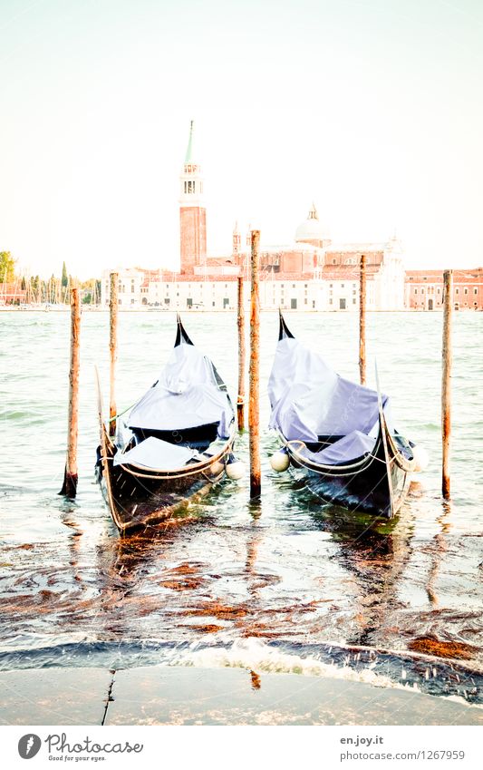 ausgebrannt Ferien & Urlaub & Reisen Tourismus Ausflug Sightseeing Städtereise Sommer Sommerurlaub Himmel Sonnenlicht Schönes Wetter Kanal Venedig Italien