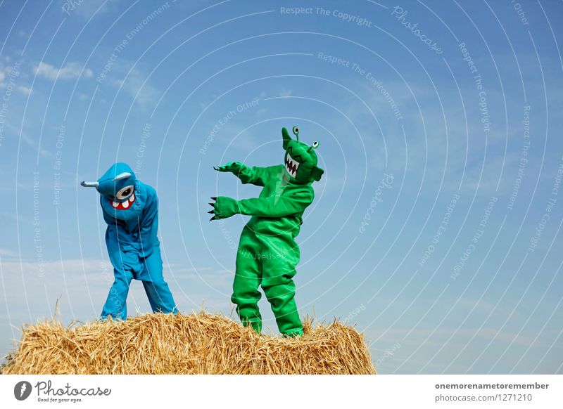 Lachflash Kunst Kunstwerk ästhetisch blau grün Außerirdischer Monster außerirdisch Ungeheuer ungeheuerlich Freude spaßig Spaßvogel Spaßgesellschaft lachen